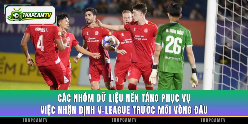 Các nhóm dữ liệu nền tảng phục vụ việc nhận định V-League trước mỗi vòng đấu